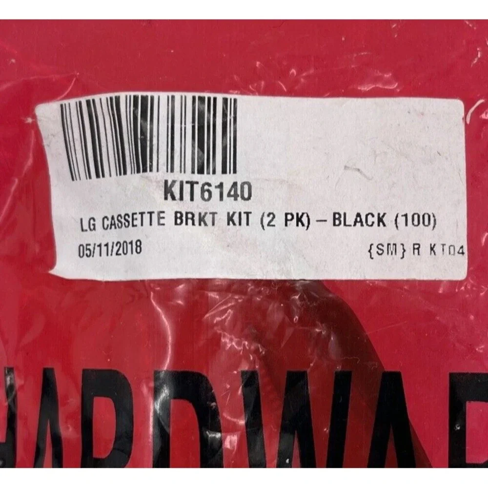 Hunter Douglas KIT6140 Large Cassette Bracket Kit 2‎ Pack Black